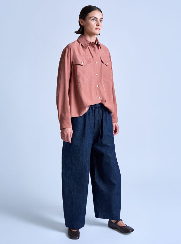 EAST PANT IN MIDNIGHT BLUE WASHED DENIM - Image 6